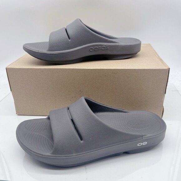 Oofos OOahh Sport Sandal Slide Tactical Slate Gray Waterproof Mens EU 46 US 13 - Picture 3 of 11